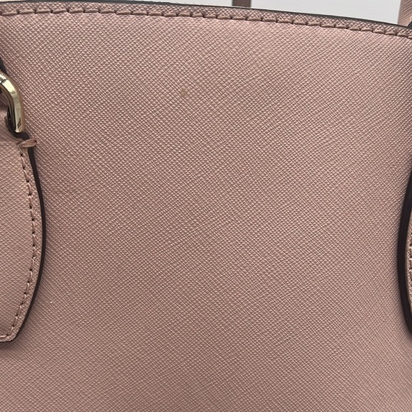 Kate Spade New York Pink Leather Dome Double Handle Crossbody Satchel BLEMISH - Picture 6 of 13